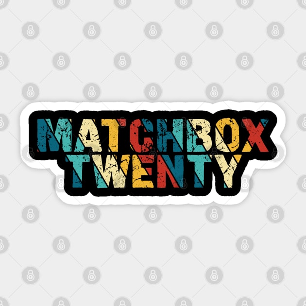 Retro Color - Matchbox Twenty Sticker by Arestration